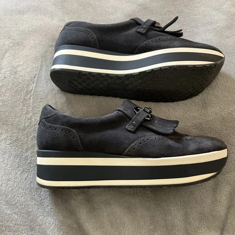 Dolce Vita Jhax Platform Shoes Women Sz 9.5 Black Suede Pre‎ Owned